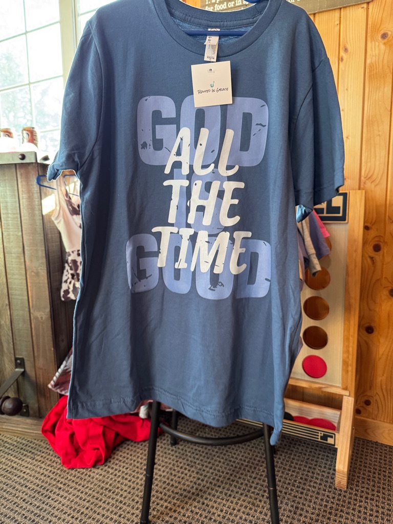 Kids Short Sleeve Tee  Blue All The Time